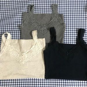 Set of 3 tank tops from Abercrombie